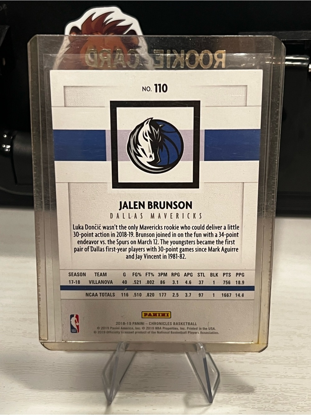 Jalen Brunson rookie card - Picture 2 of 2